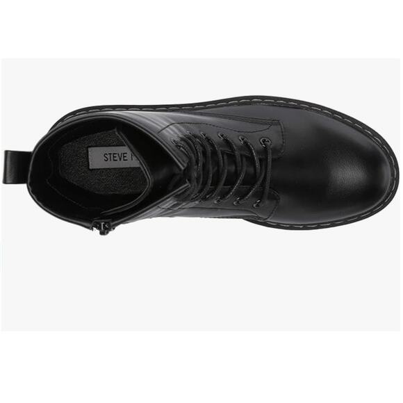 Steve Madden Women's Bettyy1 Combat Side-Zip and Lace-up Boot size 8 - Picture 4 of 9